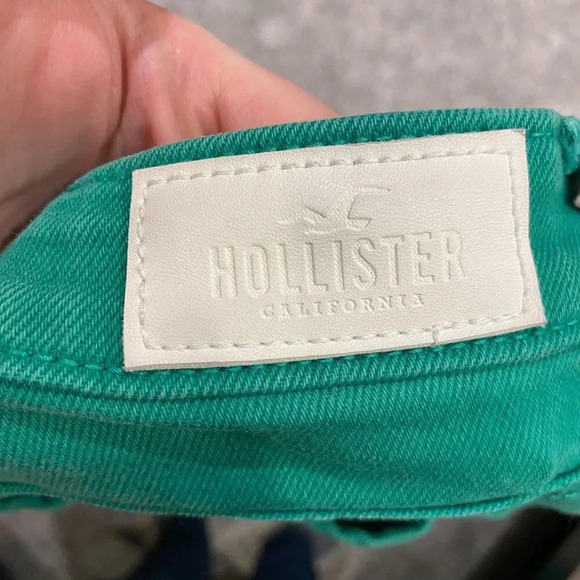 Hollister Womens Ultra High Rise Dad Jean Size 11R-30x31 in Green - Picture 7 of 7